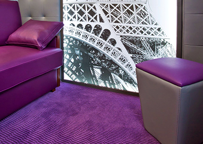 Suggerimenti scegliere Hotel sala colore viola